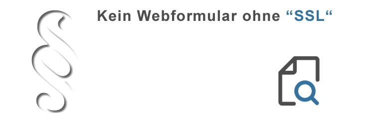 Kein Webformular ohne SSL-Verschlüsselung